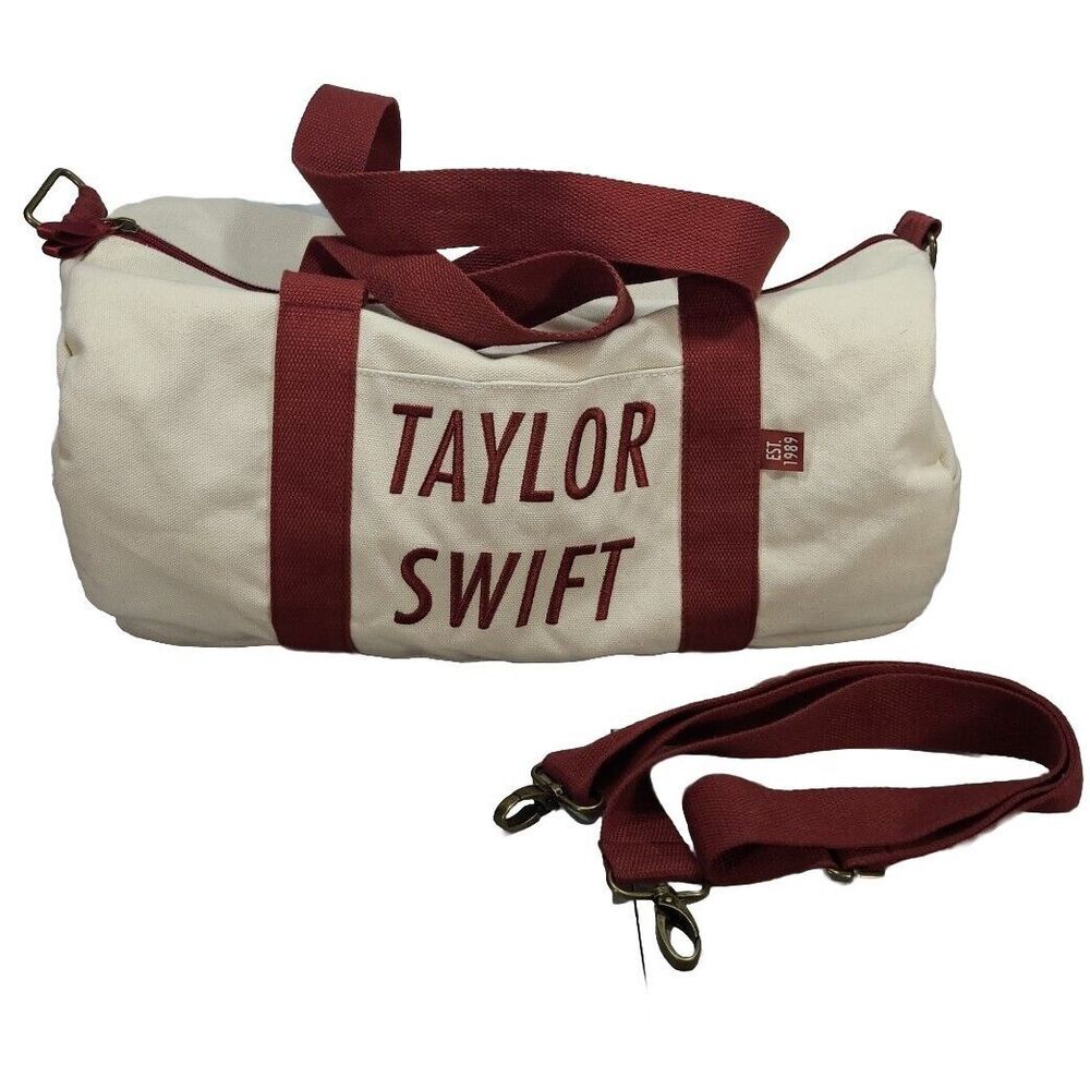 Taylor Swift Duffle Bag‎ Red Taylors Version Embroidered IN HAND 22 Trouble